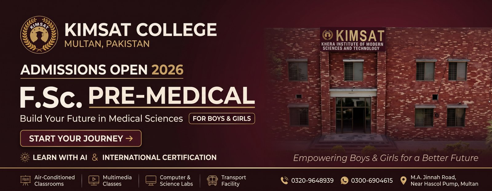 KIMSAT College slider image